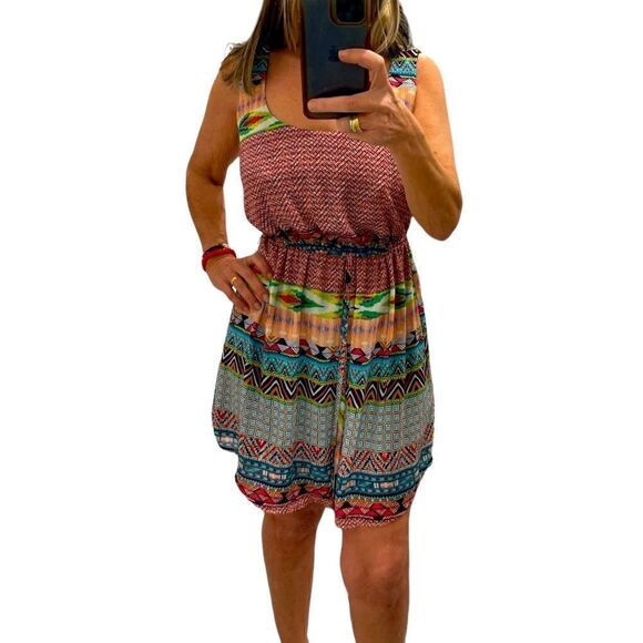 Rue21 Printed Summer Mini Dress.Size M - Picture 1 of 13